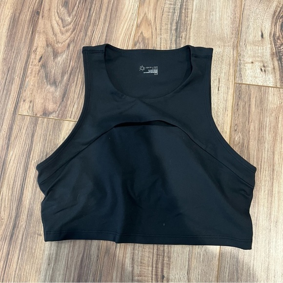 Offline by Aerie the Hugger Keyhole Cutout Crop Top - Picture 2 of 5